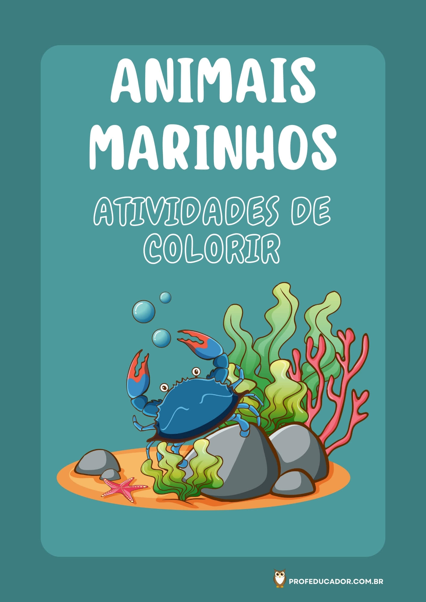 As melhores atividades para Colorir 31 atividades de colorir animais marinhos