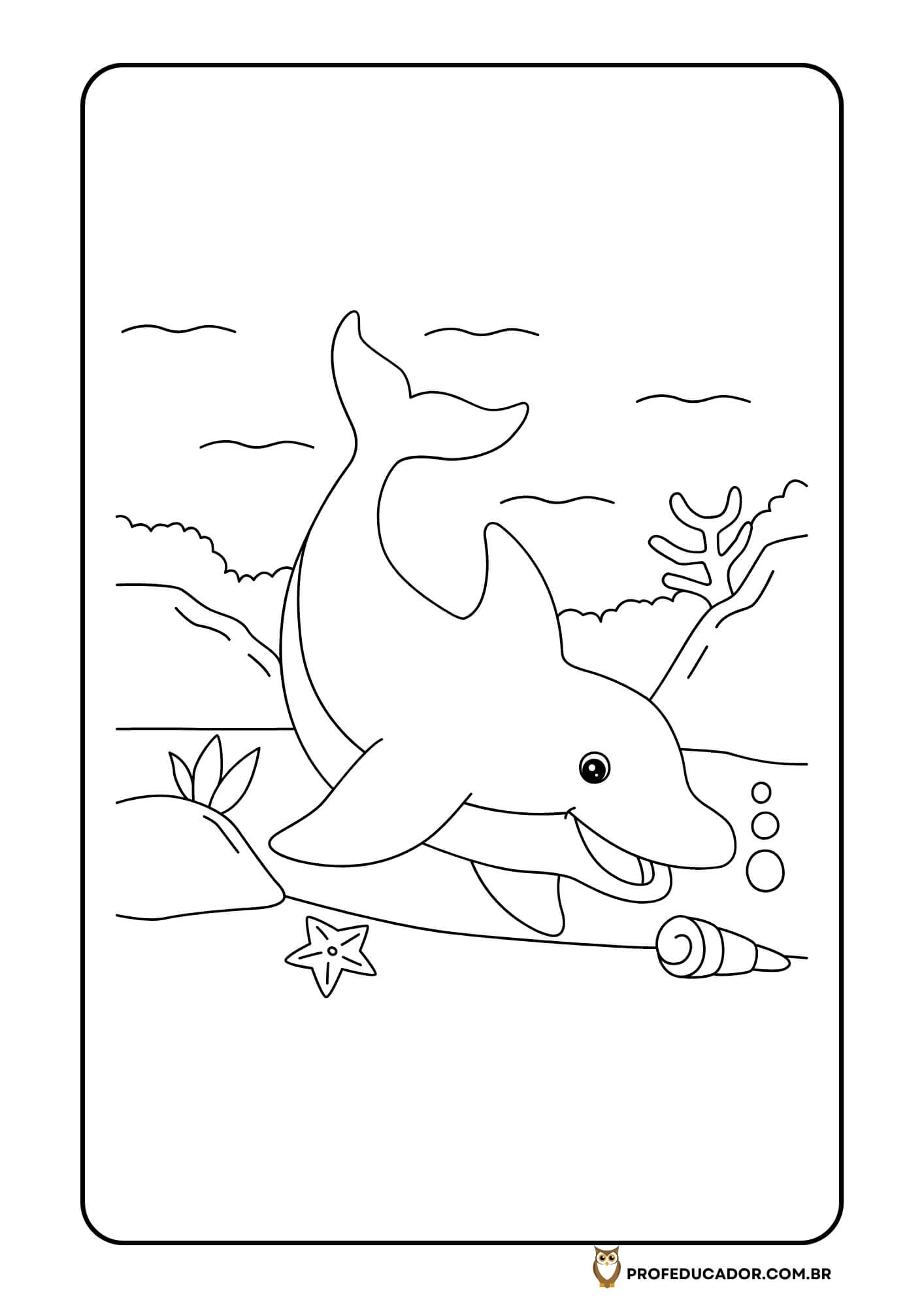 As melhores atividades para Colorir 40 atividades de colorir animais marinhos
