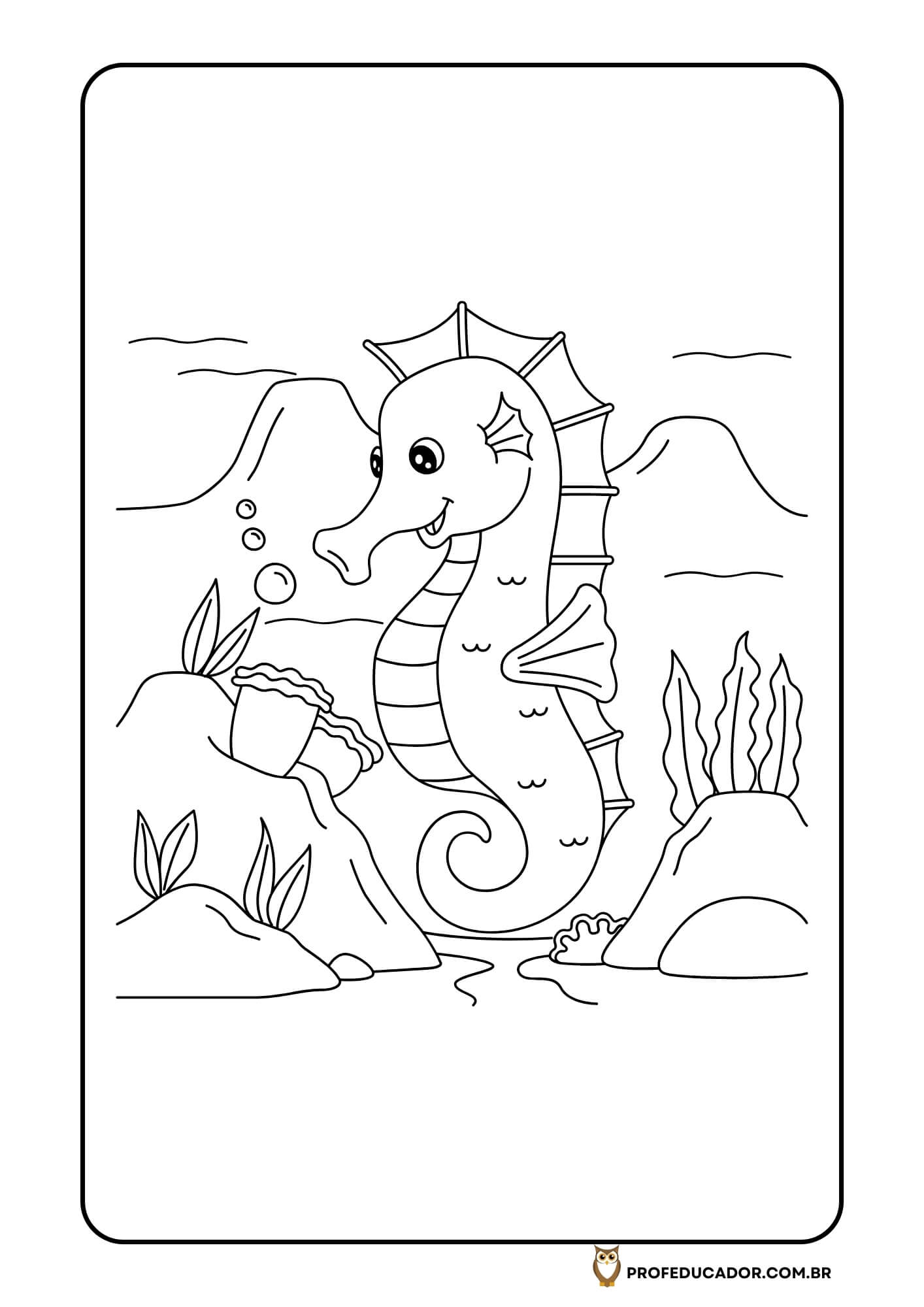 As melhores atividades para Colorir 42 atividades de colorir animais marinhos