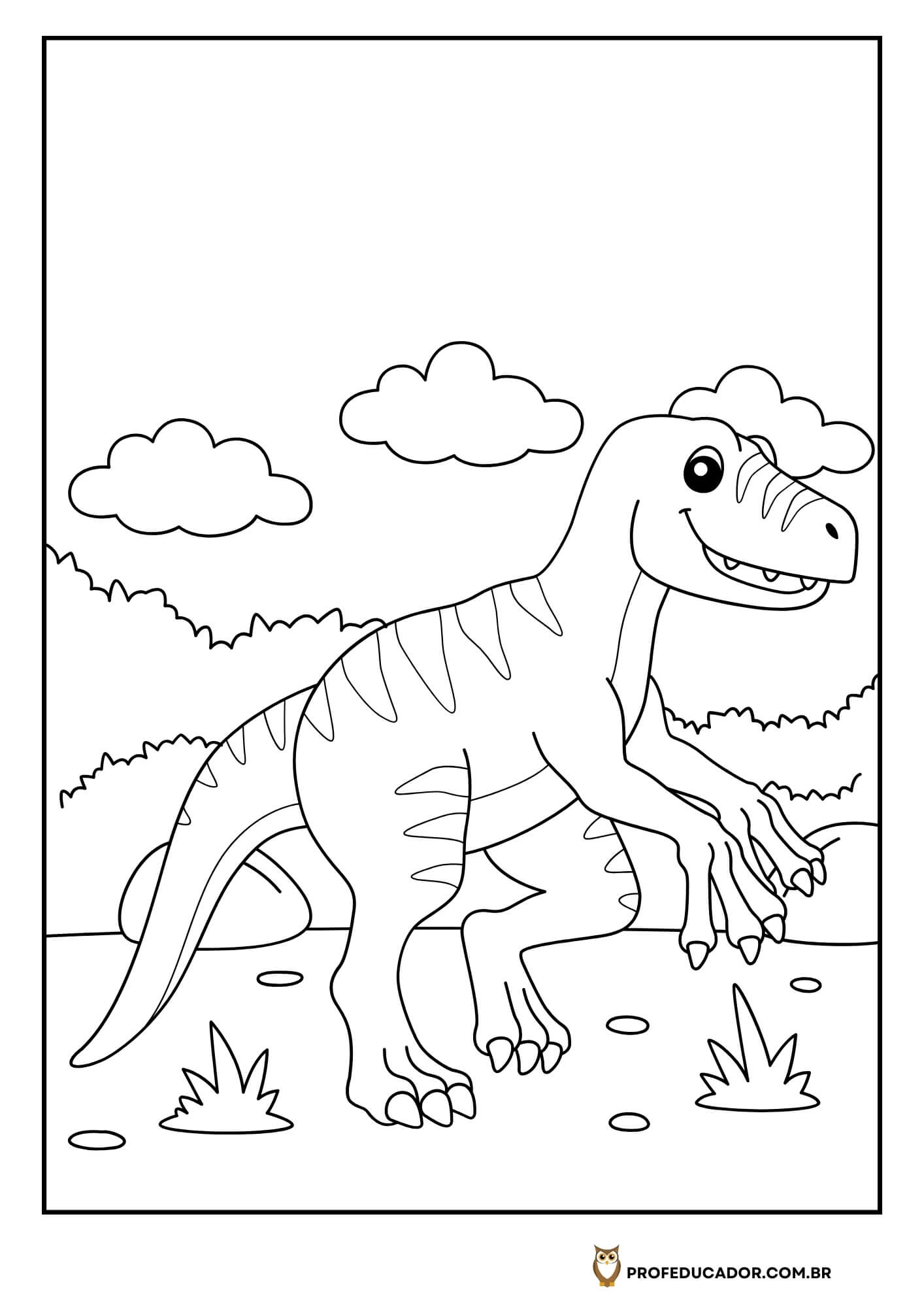 As melhores atividades para Colorir 13 atividades de colorir dinossauros