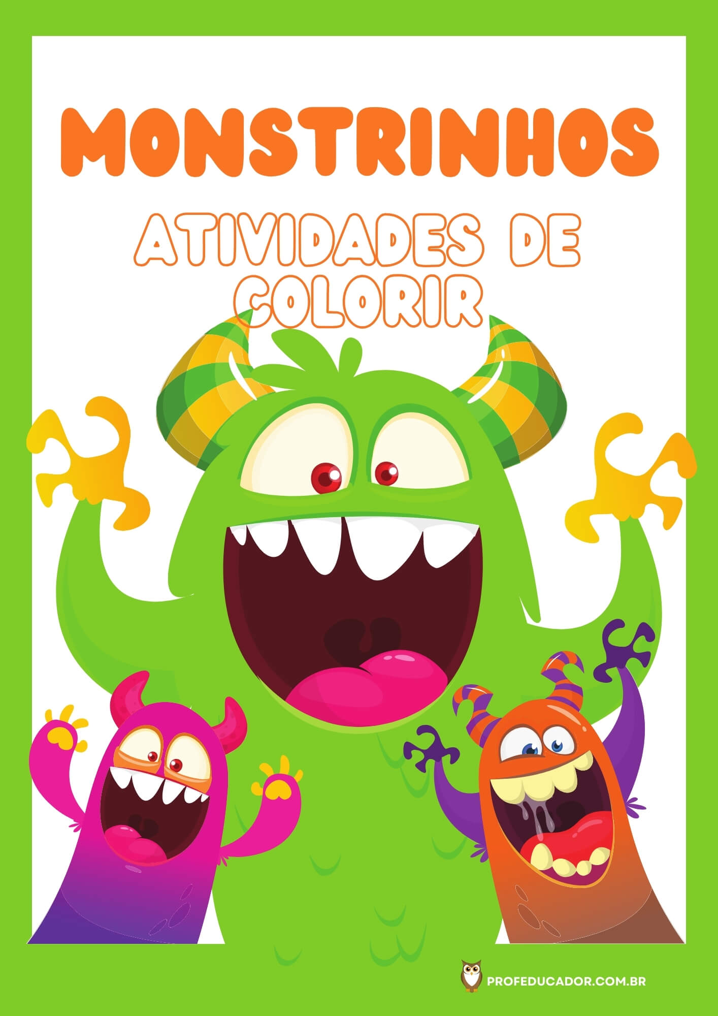 As melhores atividades para Colorir 1 atividades de colorir monstrinhos