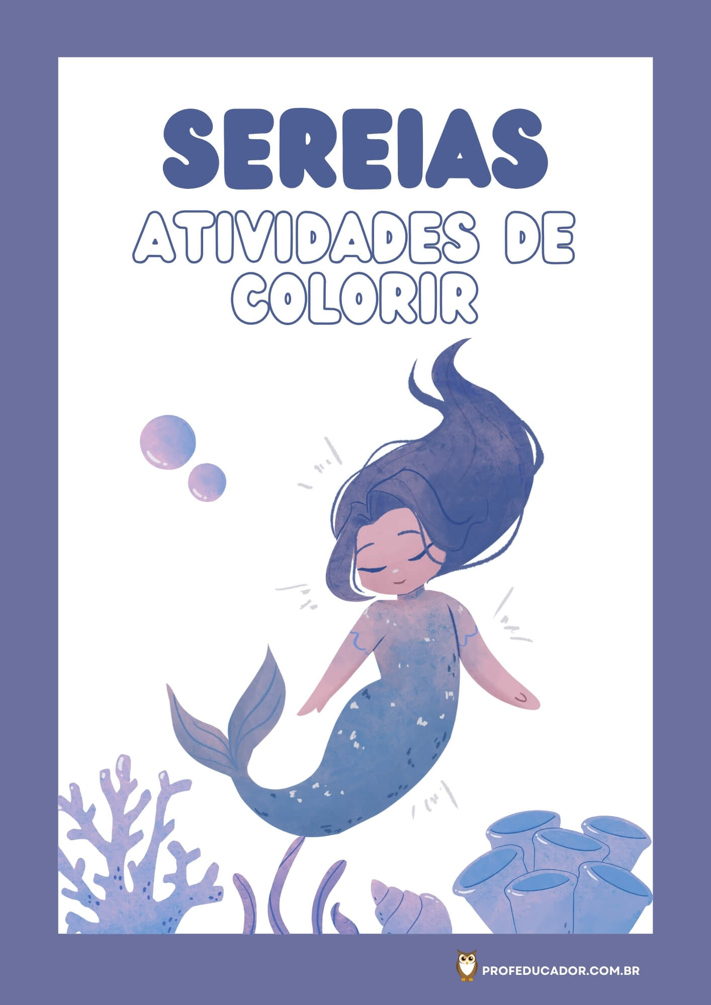 As melhores atividades para Colorir 58 atividades de colorir sereias