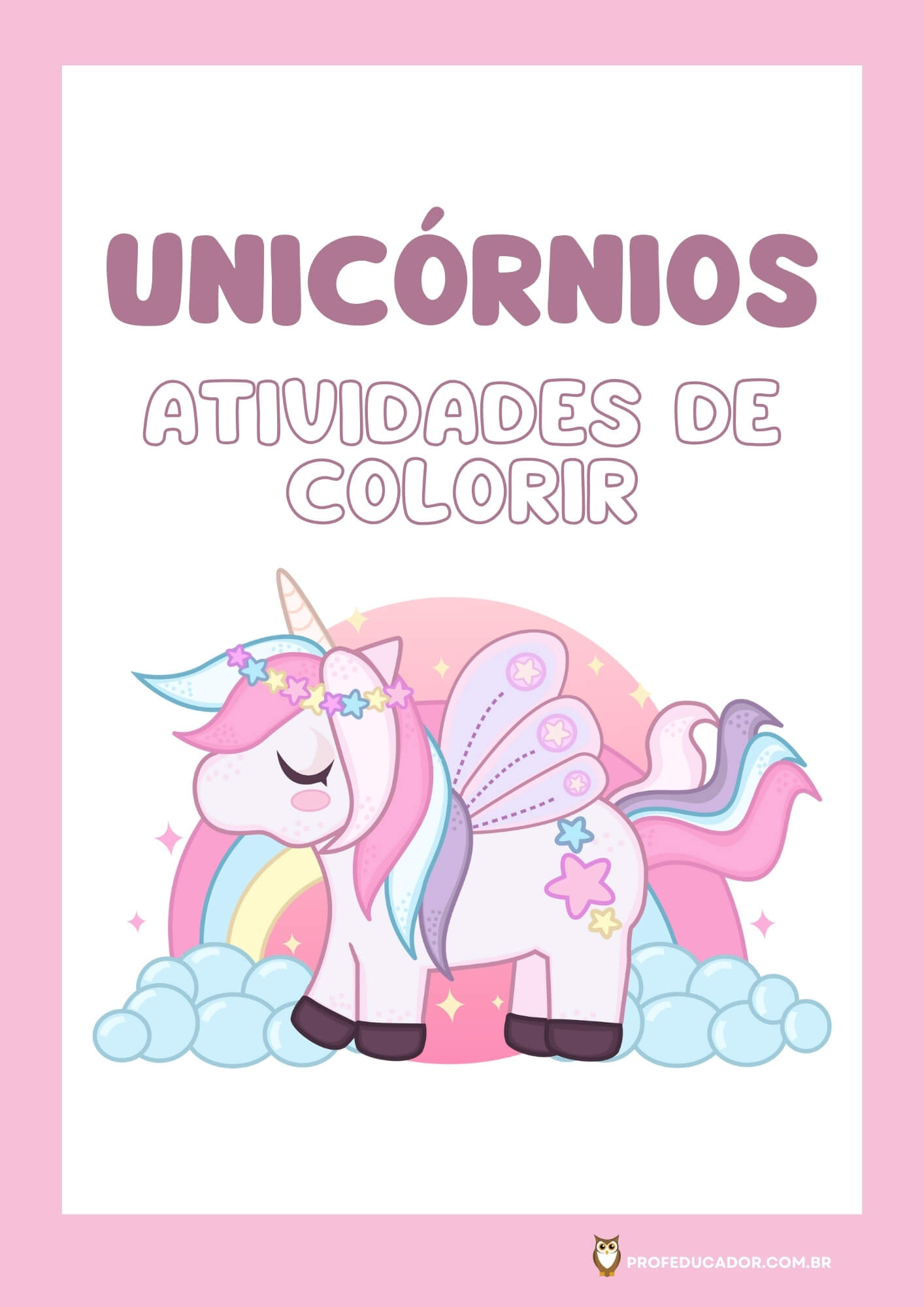 As melhores atividades para Colorir 69 atividades de colorir unicórnios