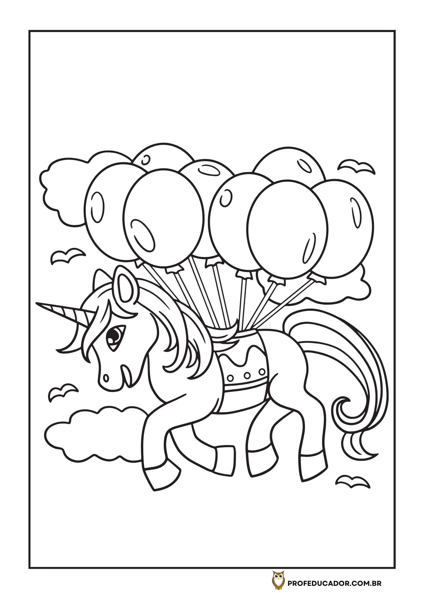 As melhores atividades para Colorir 72 atividades de colorir unicórnios