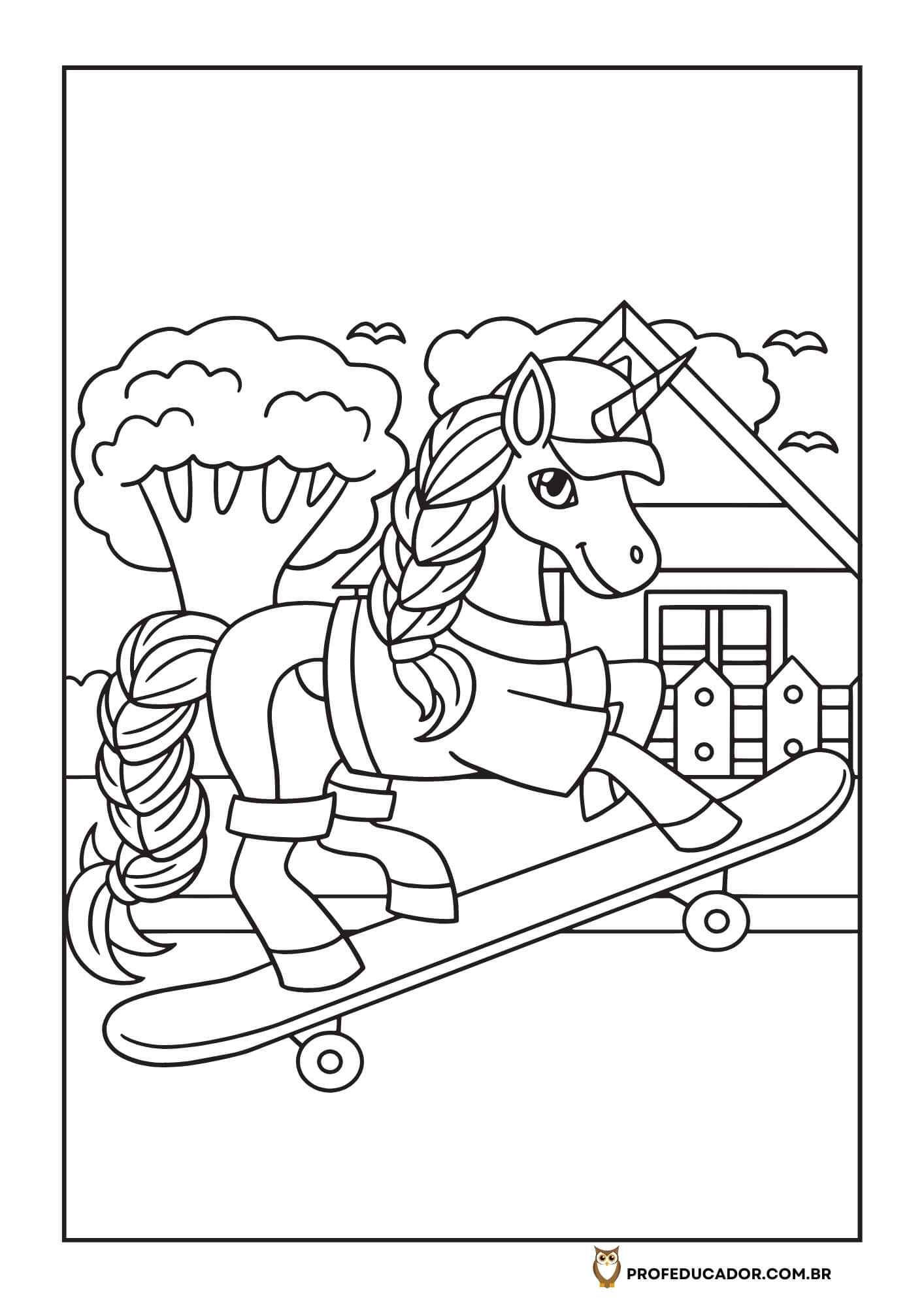 As melhores atividades para Colorir 73 atividades de colorir unicórnios