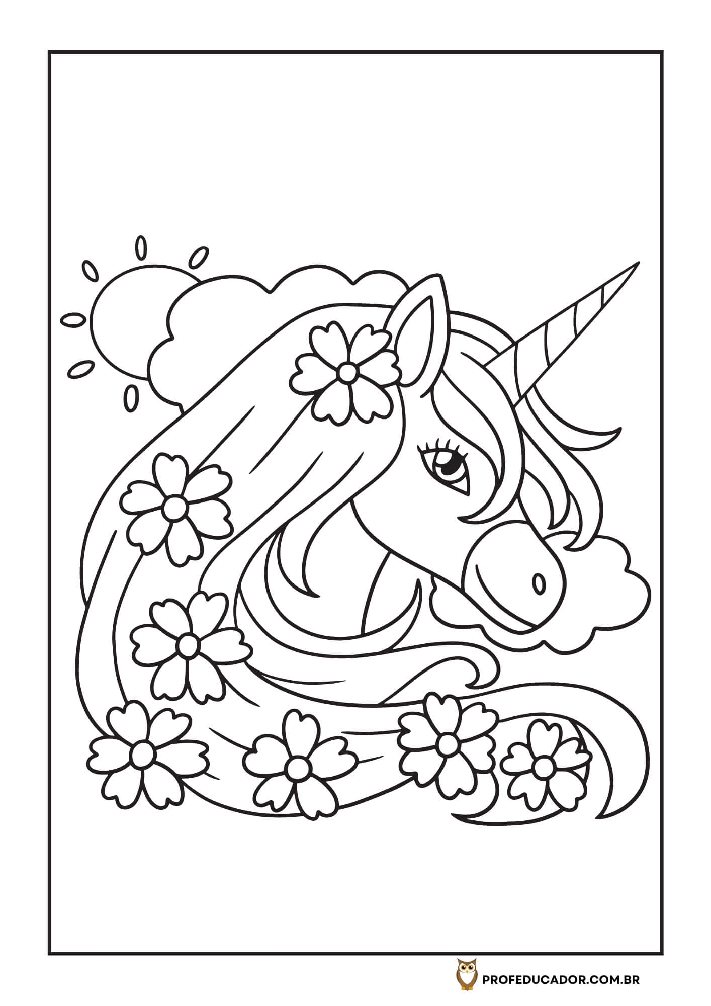 As melhores atividades para Colorir 74 atividades de colorir unicórnios